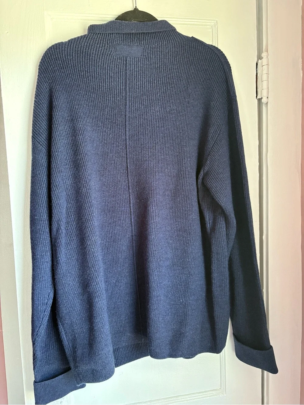 Banana Republic Merino Submariner Ribbed Turtleneck Sweater NWT XL Navy